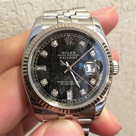 rolex datejust 36 meteorite dial|rolex gmt meteorite retail price.